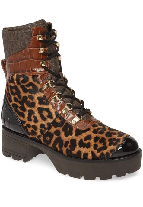 michael kors leopard trainer|Michael Kors leopard boots.